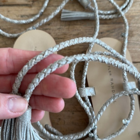 Loeffler Randall Rhinestone Gladiator Sandals | Size 7.5 | Trending Wrap Sandals - Picture 13 of 13